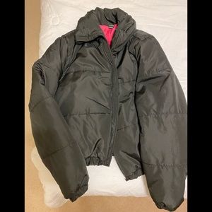 Black puff jacket